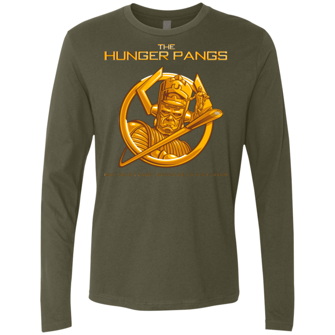 T-Shirts Military Green / Small The Hunger Pangs Men's Premium Long Sleeve