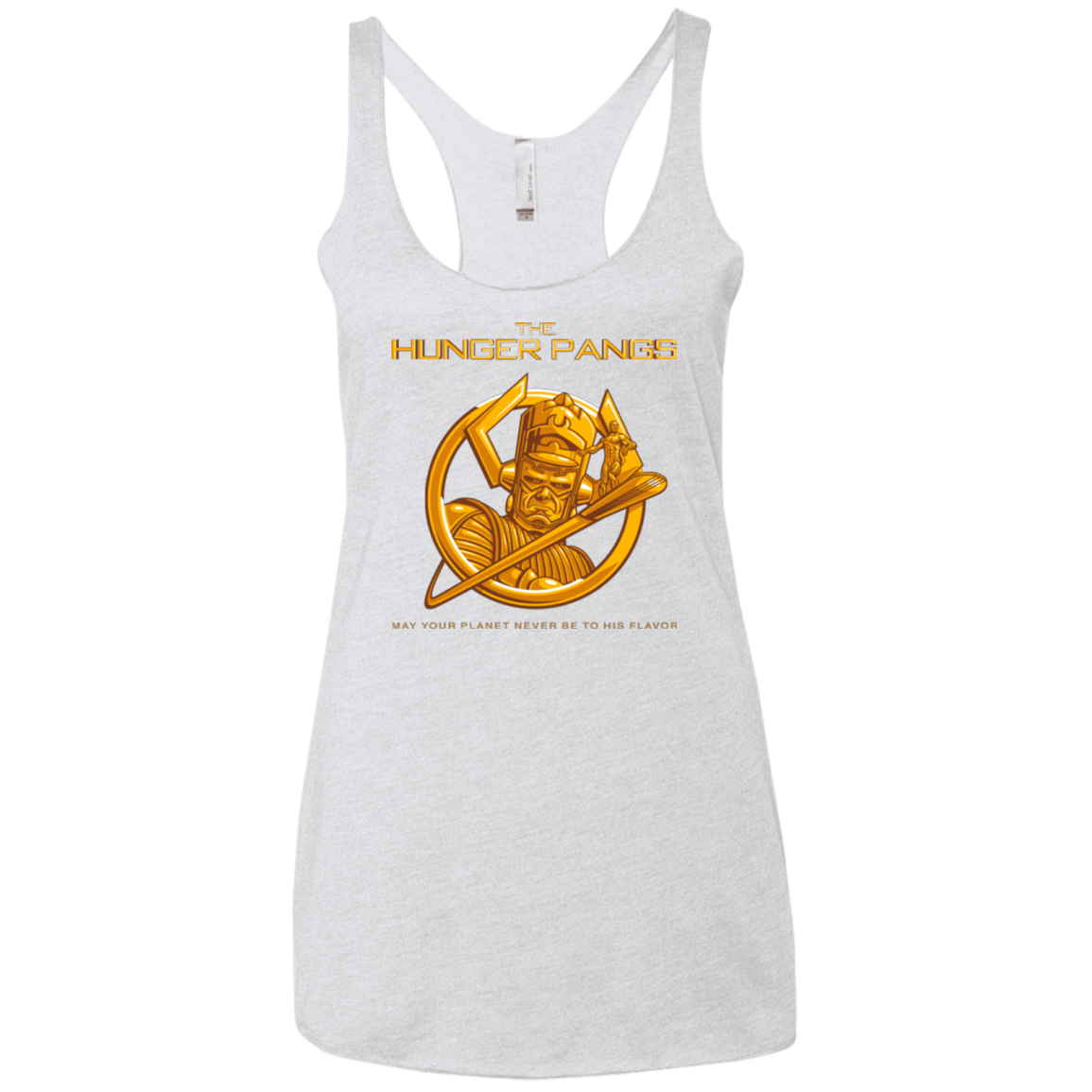 T-Shirts Heather White / X-Small The Hunger Pangs Women's Triblend Racerback Tank