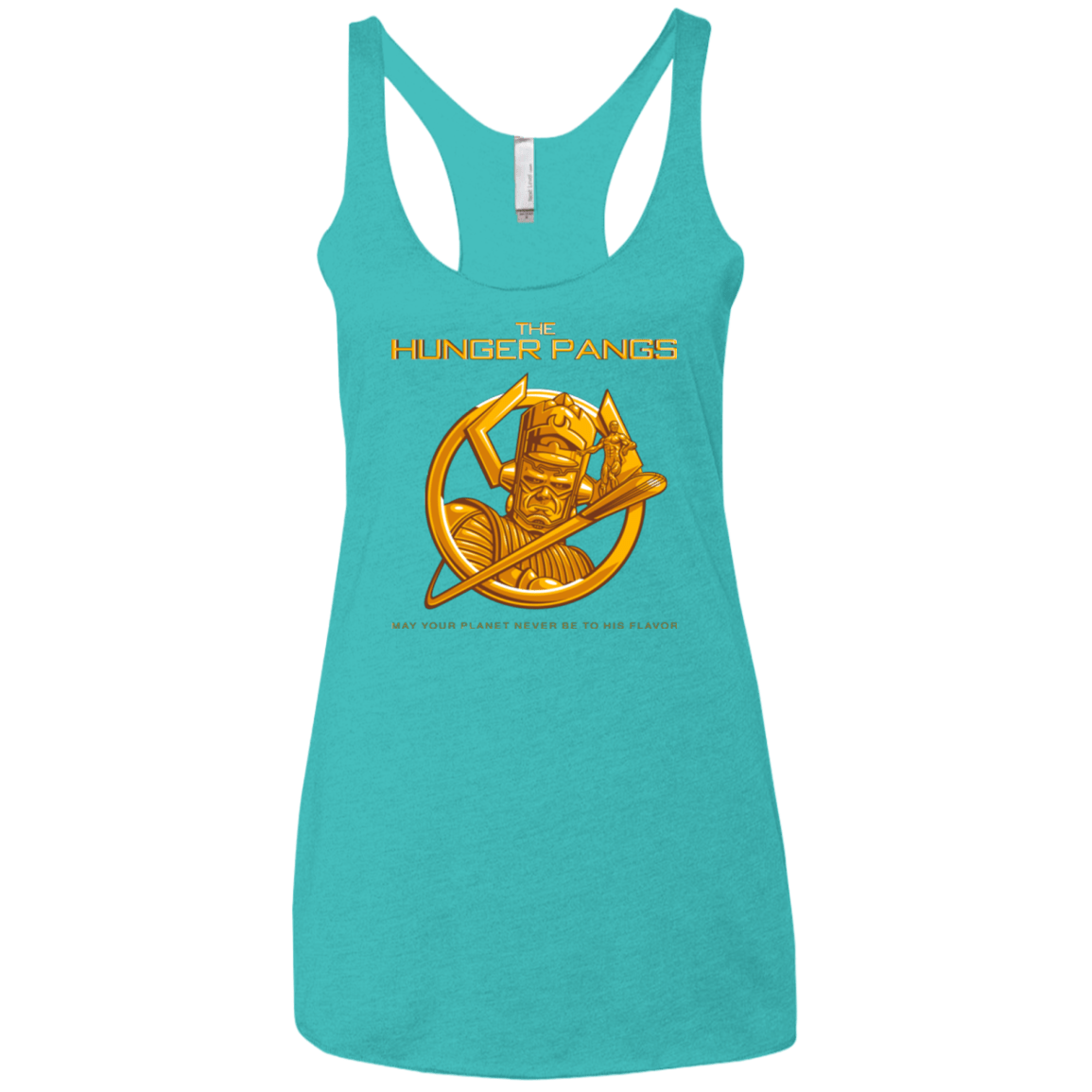 T-Shirts Tahiti Blue / X-Small The Hunger Pangs Women's Triblend Racerback Tank