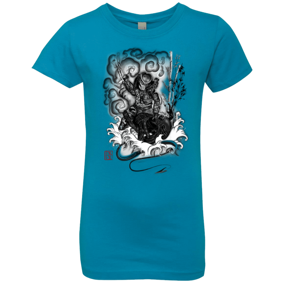 T-Shirts Turquoise / YXS The hunter and the demon Girls Premium T-Shirt