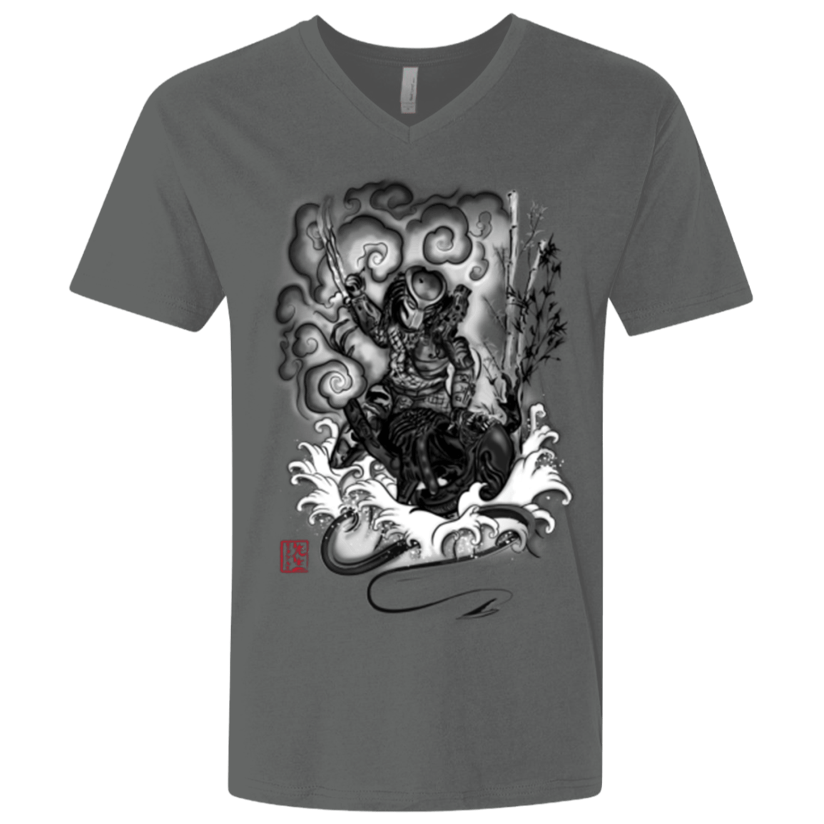 T-Shirts Heavy Metal / X-Small The hunter and the demon Men's Premium V-Neck