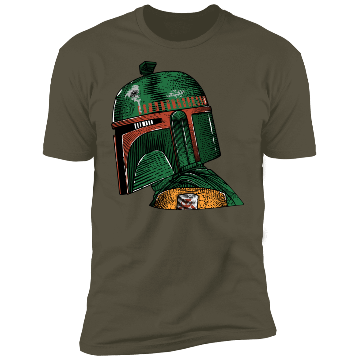 T-Shirts Military Green / S The Hunter Profile Men's Premium T-Shirt