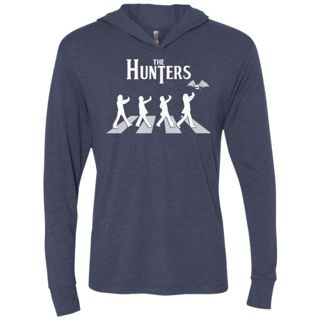 T-Shirts Vintage Navy / X-Small The Hunters Triblend Long Sleeve Hoodie Tee