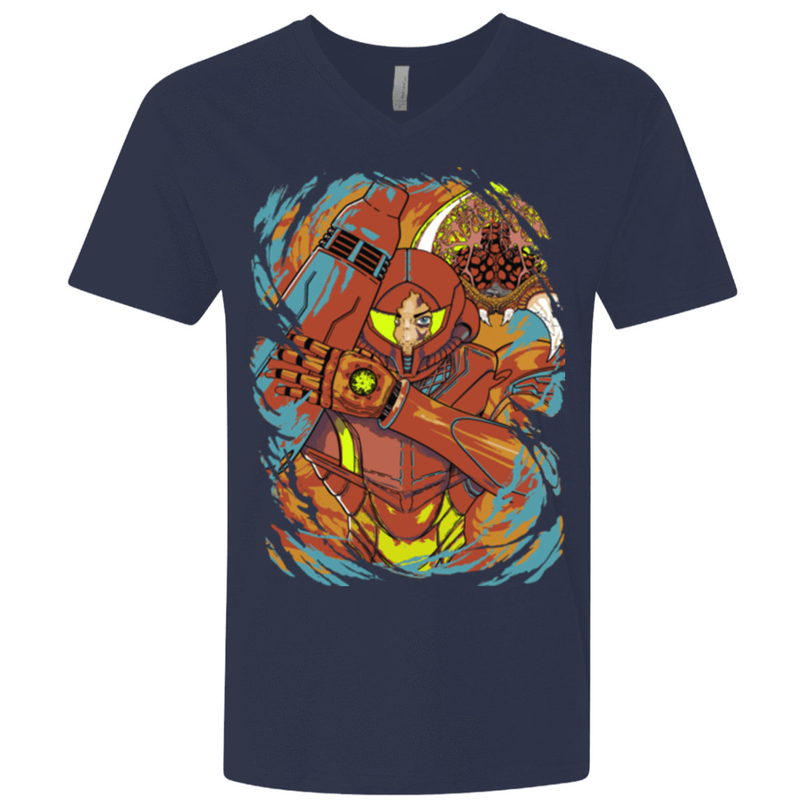 T-Shirts Midnight Navy / X-Small The Huntress Men's Premium V-Neck