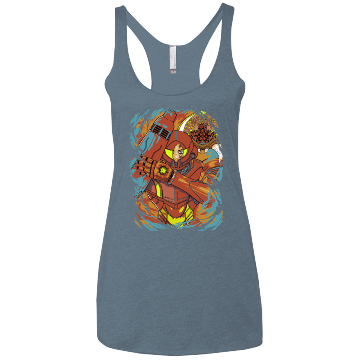 T-Shirts Indigo / X-Small The Huntress Women's Triblend Racerback Tank