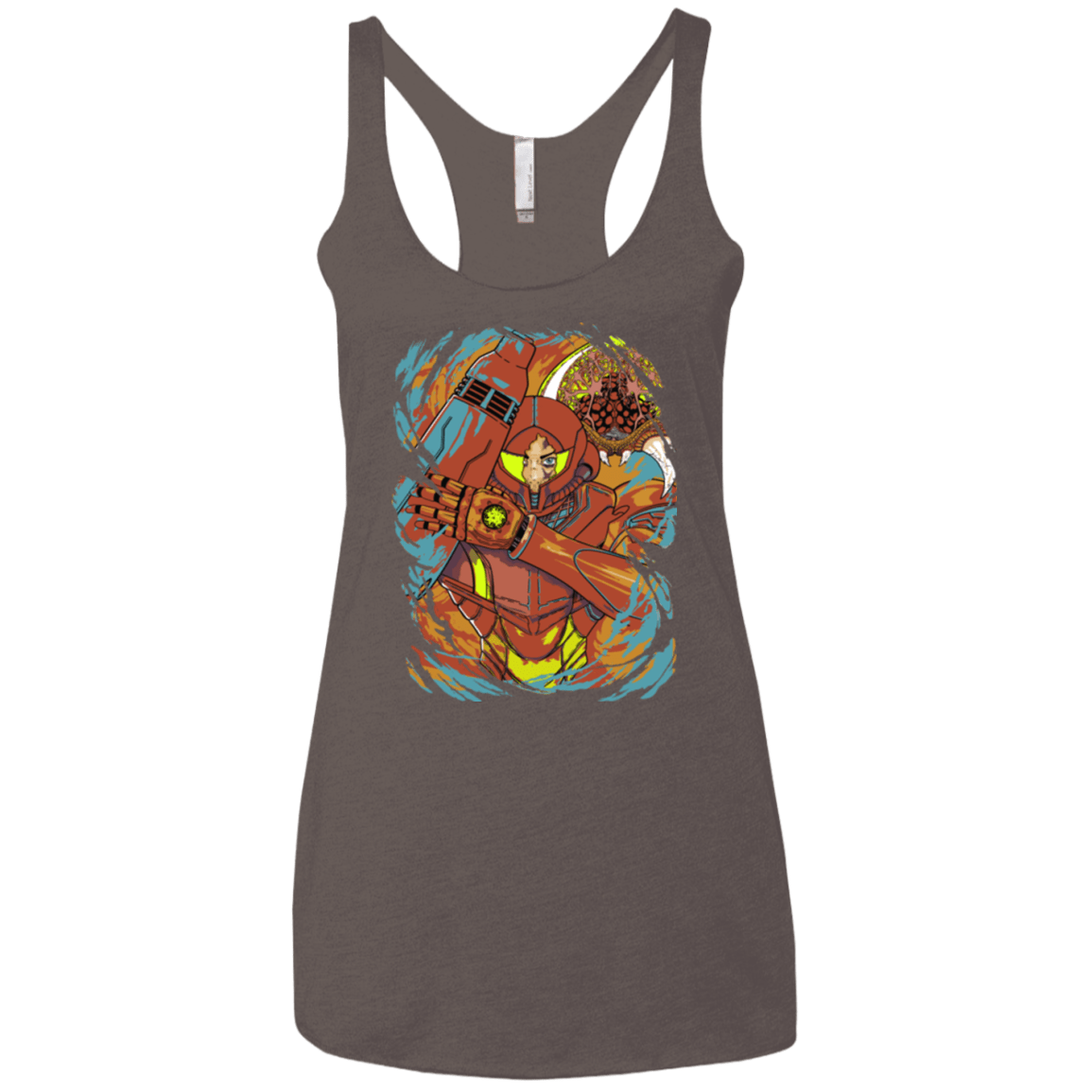 T-Shirts Macchiato / X-Small The Huntress Women's Triblend Racerback Tank