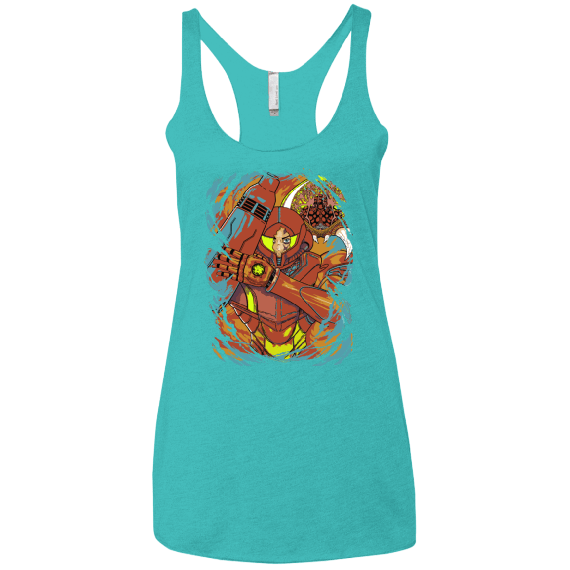 T-Shirts Tahiti Blue / X-Small The Huntress Women's Triblend Racerback Tank