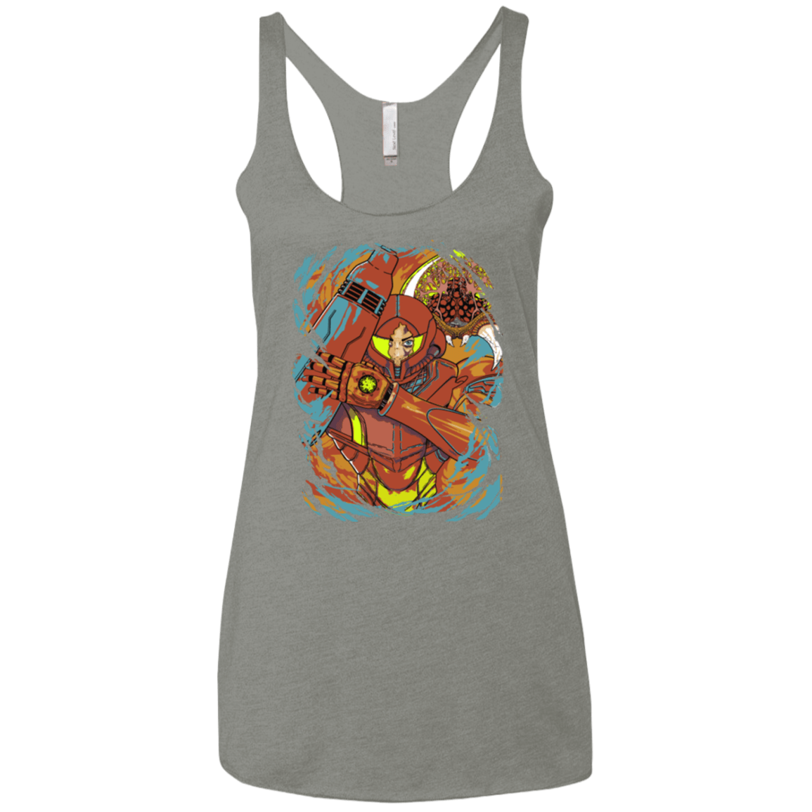 T-Shirts Venetian Grey / X-Small The Huntress Women's Triblend Racerback Tank