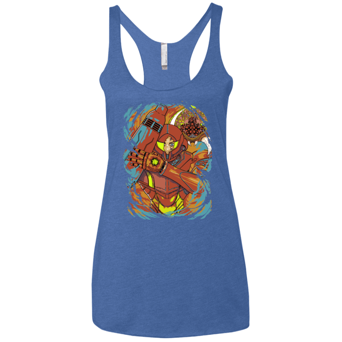 T-Shirts Vintage Royal / X-Small The Huntress Women's Triblend Racerback Tank