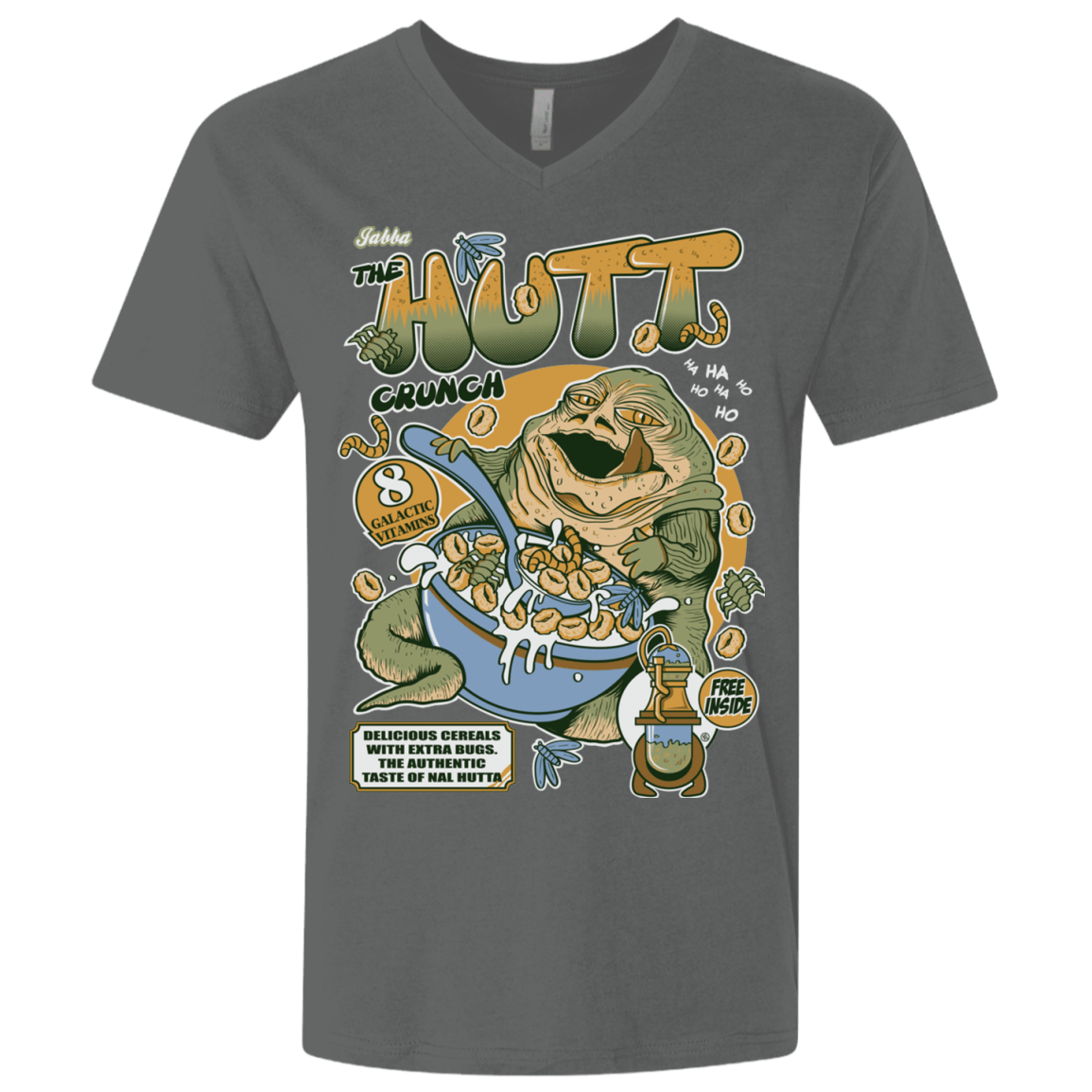 T-Shirts Heavy Metal / X-Small The Hutt Crunch Men's Premium V-Neck