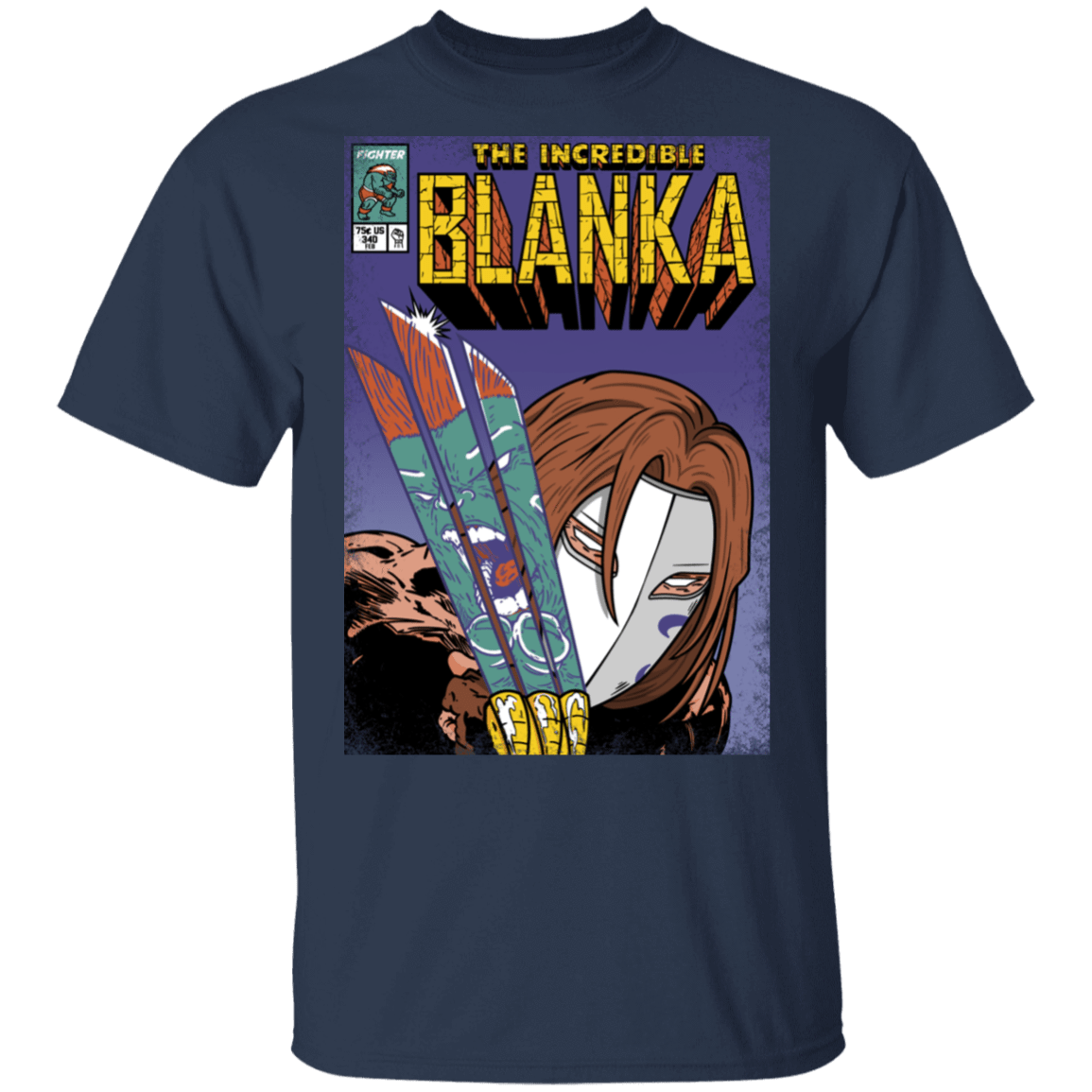 T-Shirts Navy / S The Incredible Blanka T-Shirt