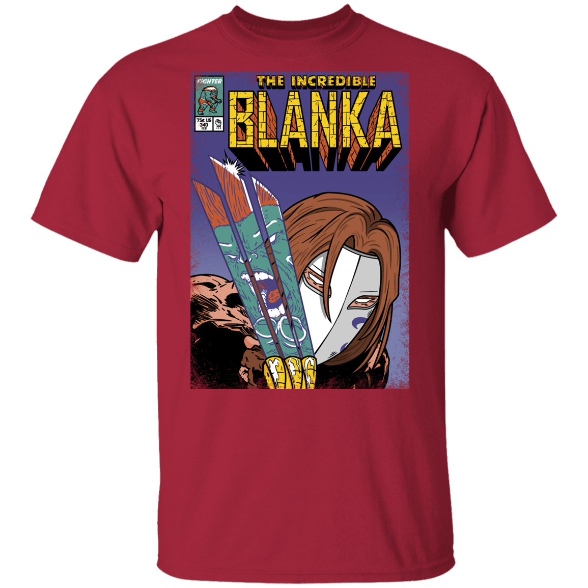 T-Shirts Cardinal / YXS The Incredible Blanka Youth T-Shirt