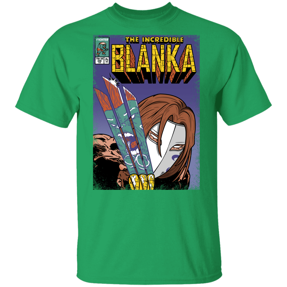 T-Shirts Irish Green / YXS The Incredible Blanka Youth T-Shirt