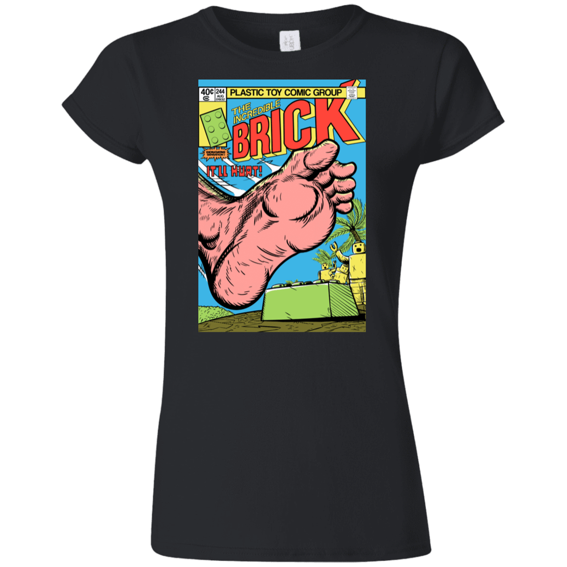 T-Shirts Black / S The Incredible Brick Junior Slimmer-Fit T-Shirt