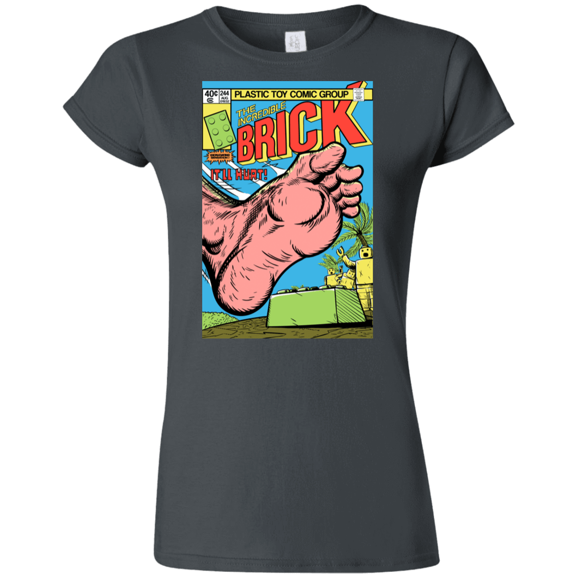 T-Shirts Charcoal / S The Incredible Brick Junior Slimmer-Fit T-Shirt
