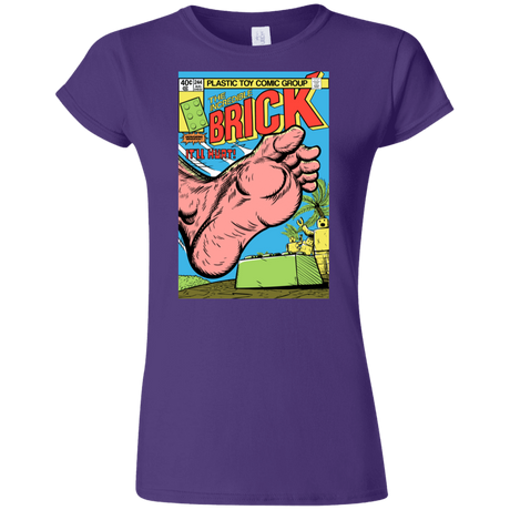 T-Shirts Purple / S The Incredible Brick Junior Slimmer-Fit T-Shirt