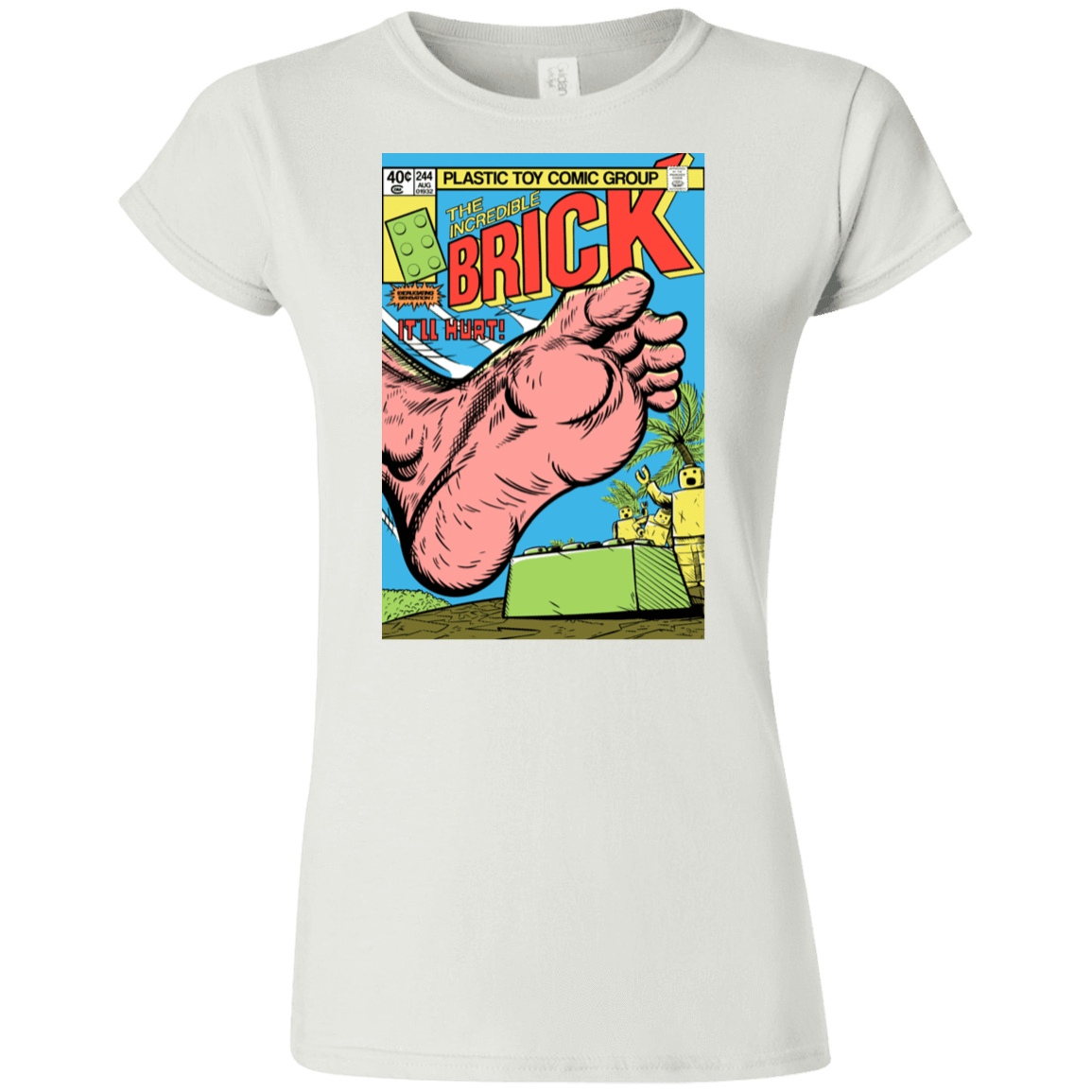 T-Shirts White / S The Incredible Brick Junior Slimmer-Fit T-Shirt