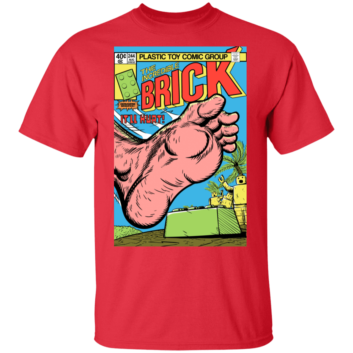 T-Shirts Red / S The Incredible Brick T-Shirt