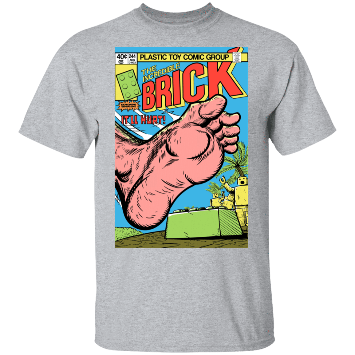 T-Shirts Sport Grey / S The Incredible Brick T-Shirt