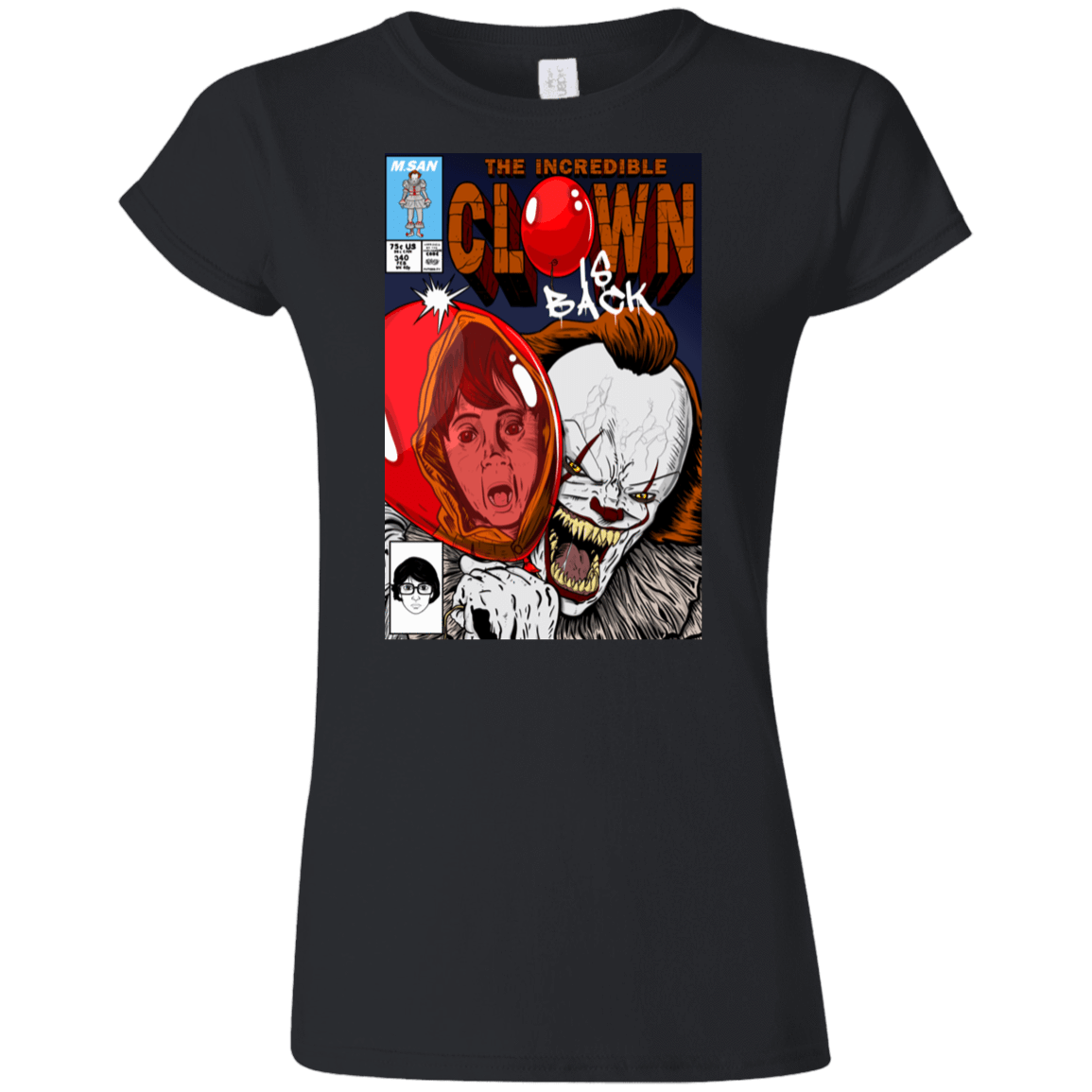 T-Shirts Black / S The Incredible Clown Junior Slimmer-Fit T-Shirt