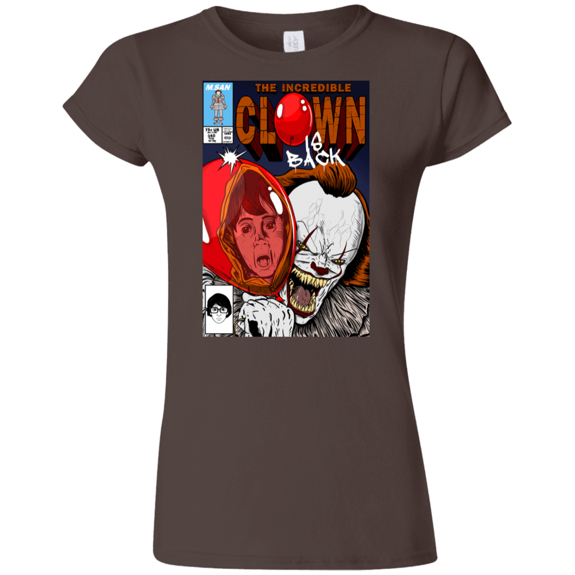 T-Shirts Dark Chocolate / S The Incredible Clown Junior Slimmer-Fit T-Shirt