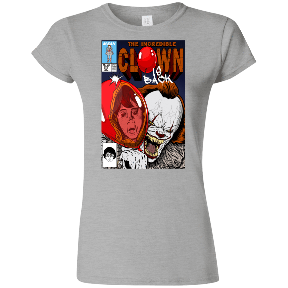 T-Shirts Sport Grey / S The Incredible Clown Junior Slimmer-Fit T-Shirt