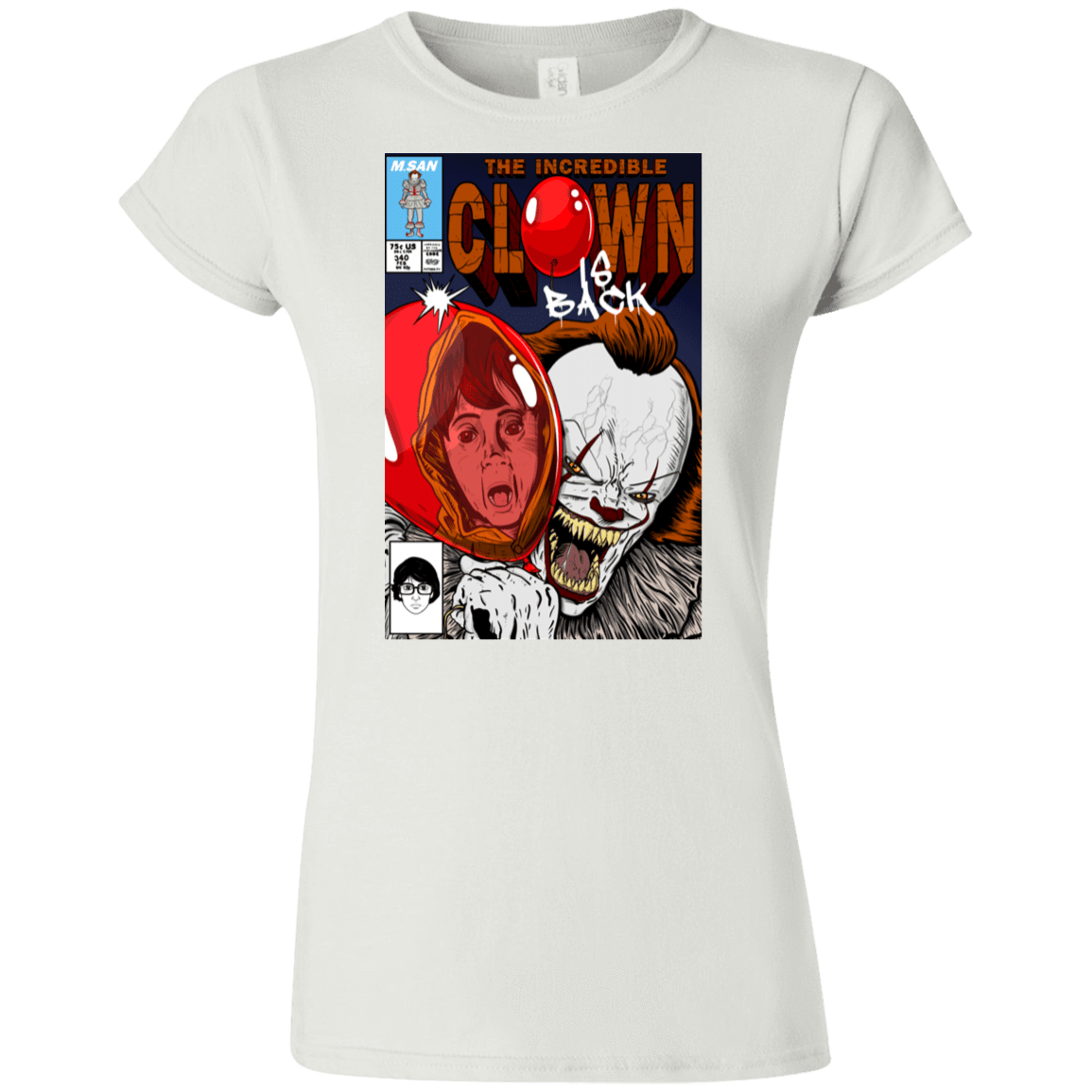 T-Shirts White / S The Incredible Clown Junior Slimmer-Fit T-Shirt