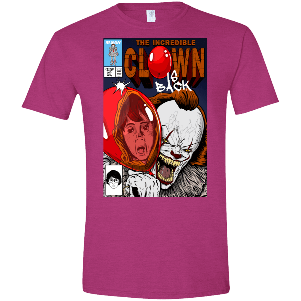 T-Shirts Antique Heliconia / S The Incredible Clown Men's Semi-Fitted Softstyle