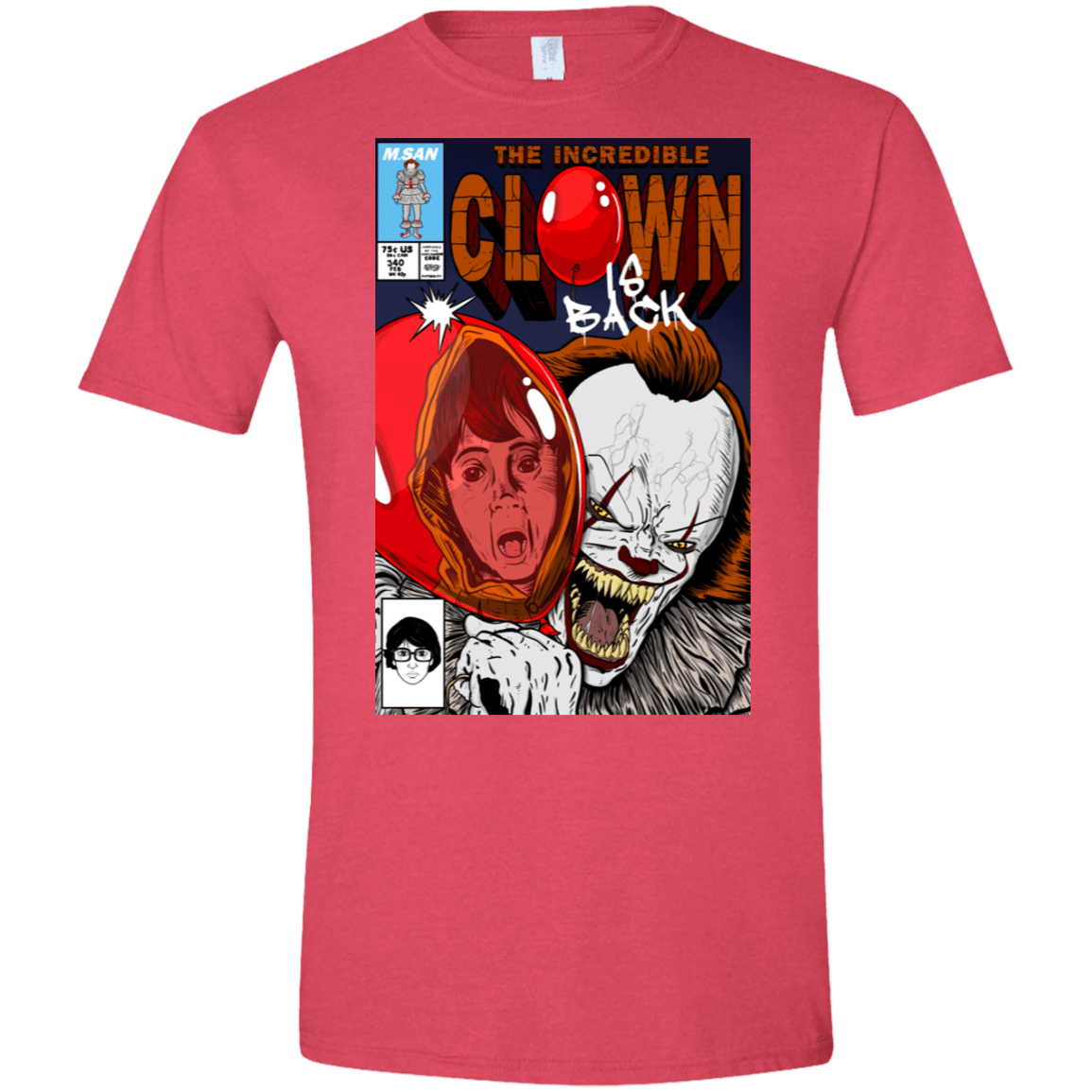 T-Shirts Heather Red / S The Incredible Clown Men's Semi-Fitted Softstyle