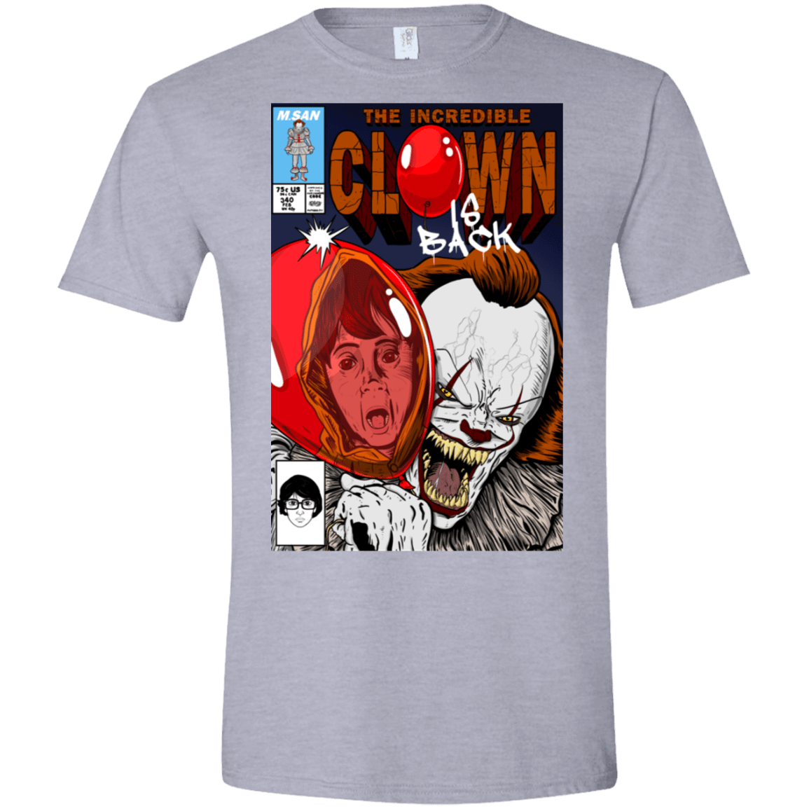 T-Shirts Sport Grey / X-Small The Incredible Clown Men's Semi-Fitted Softstyle