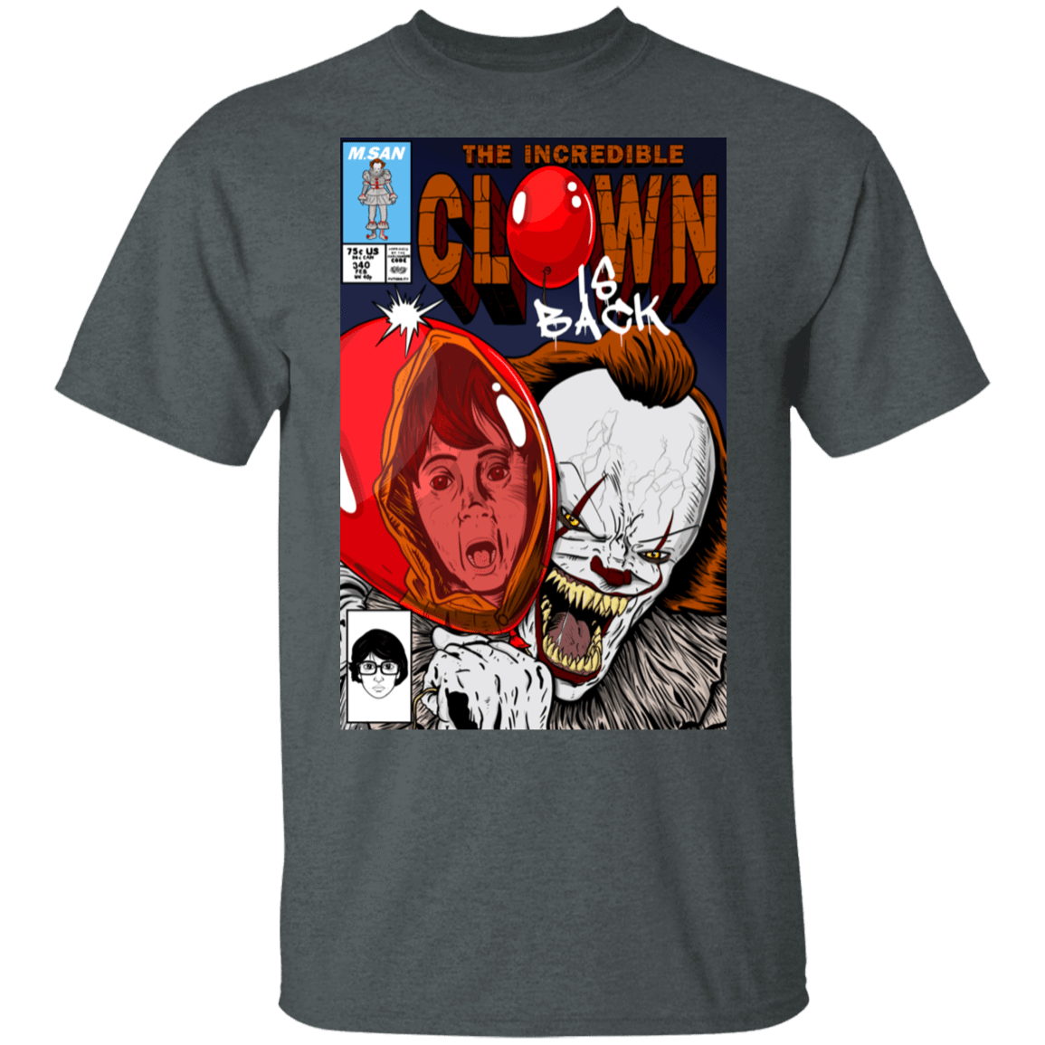 T-Shirts Dark Heather / S The Incredible Clown T-Shirt