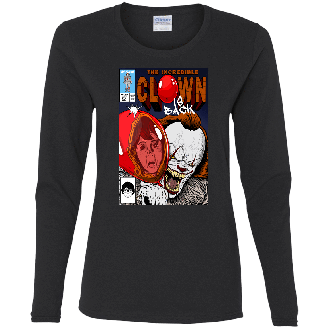 T-Shirts Black / S The Incredible Clown Women's Long Sleeve T-Shirt