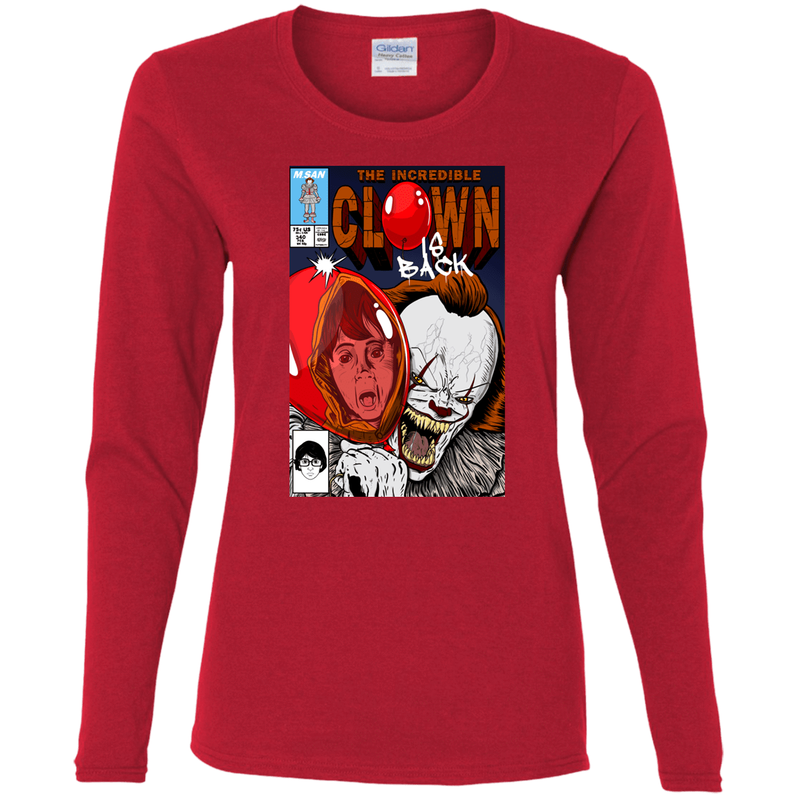 T-Shirts Red / S The Incredible Clown Women's Long Sleeve T-Shirt