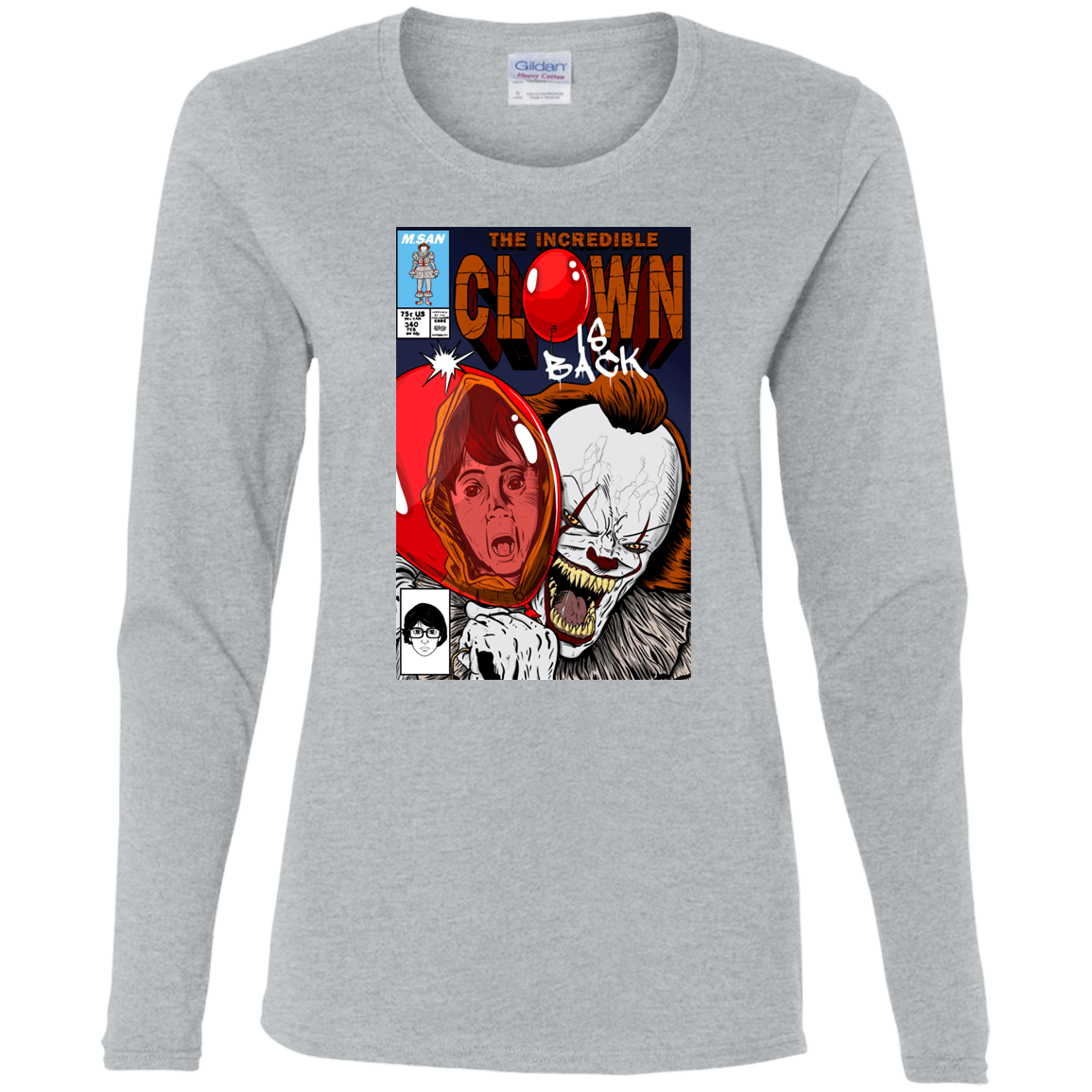 T-Shirts Sport Grey / S The Incredible Clown Women's Long Sleeve T-Shirt