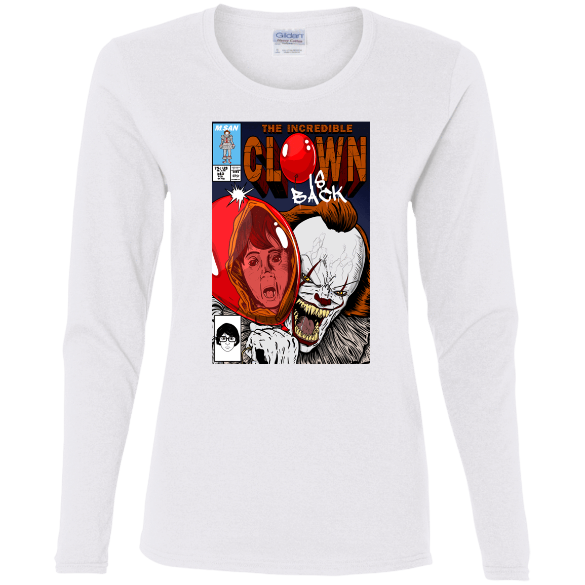 T-Shirts White / S The Incredible Clown Women's Long Sleeve T-Shirt
