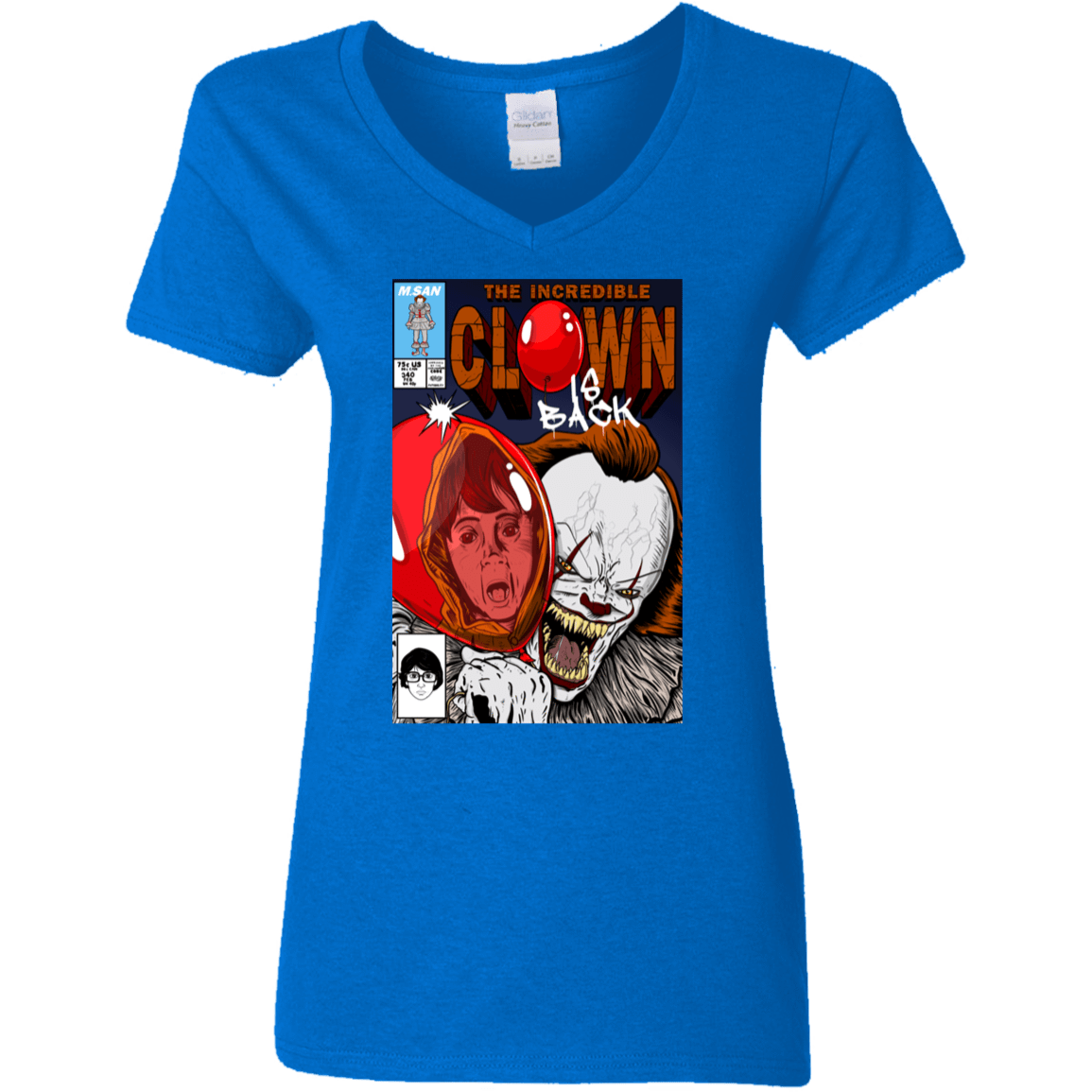 T-Shirts Royal / S The Incredible Clown Women's V-Neck T-Shirt