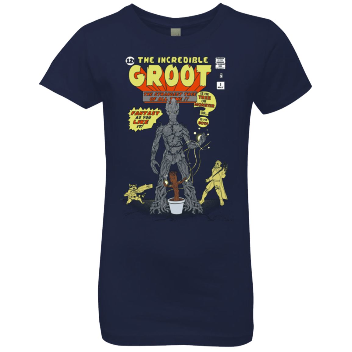 T-Shirts Midnight Navy / YXS The Incredible Groot Girls Premium T-Shirt