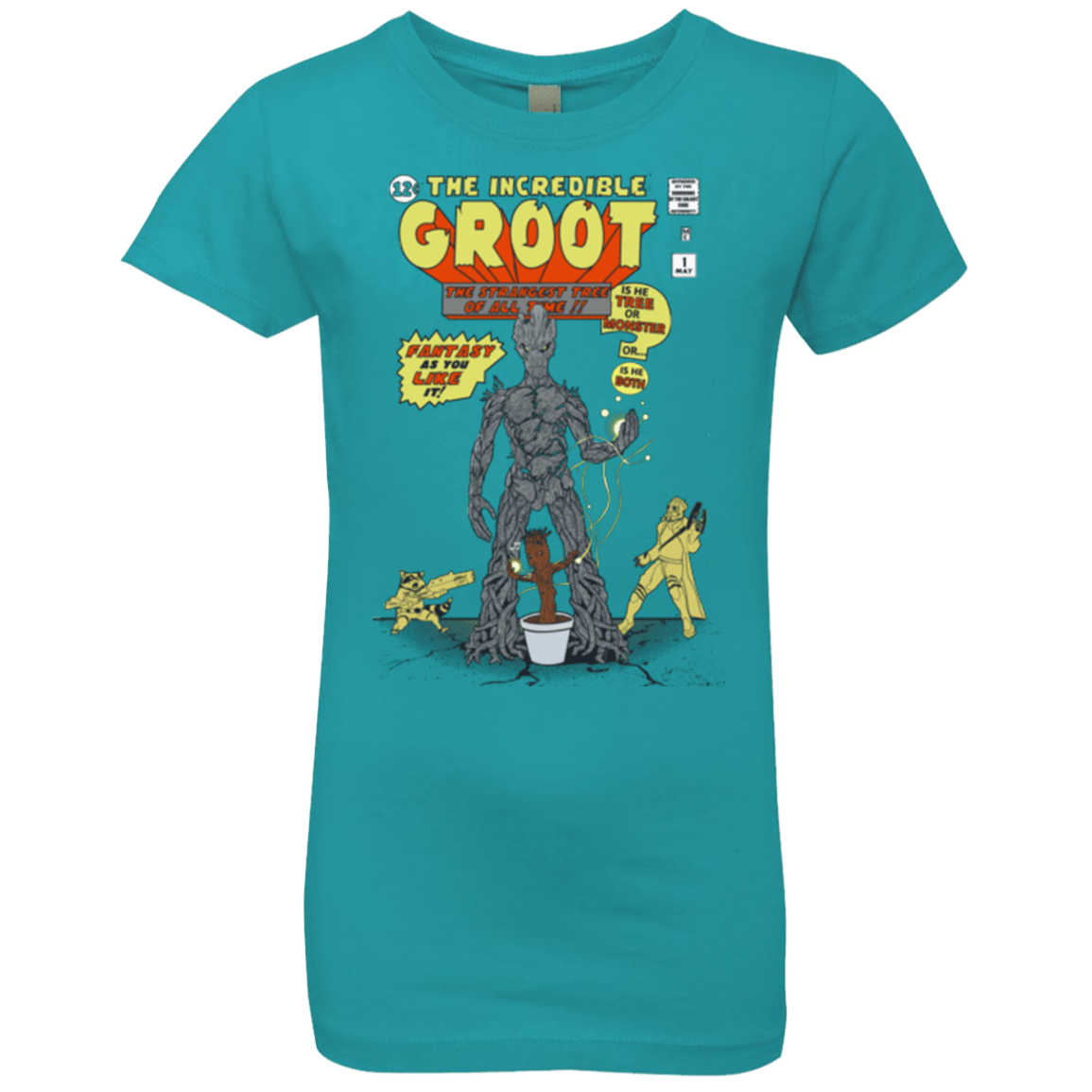 T-Shirts Tahiti Blue / YXS The Incredible Groot Girls Premium T-Shirt