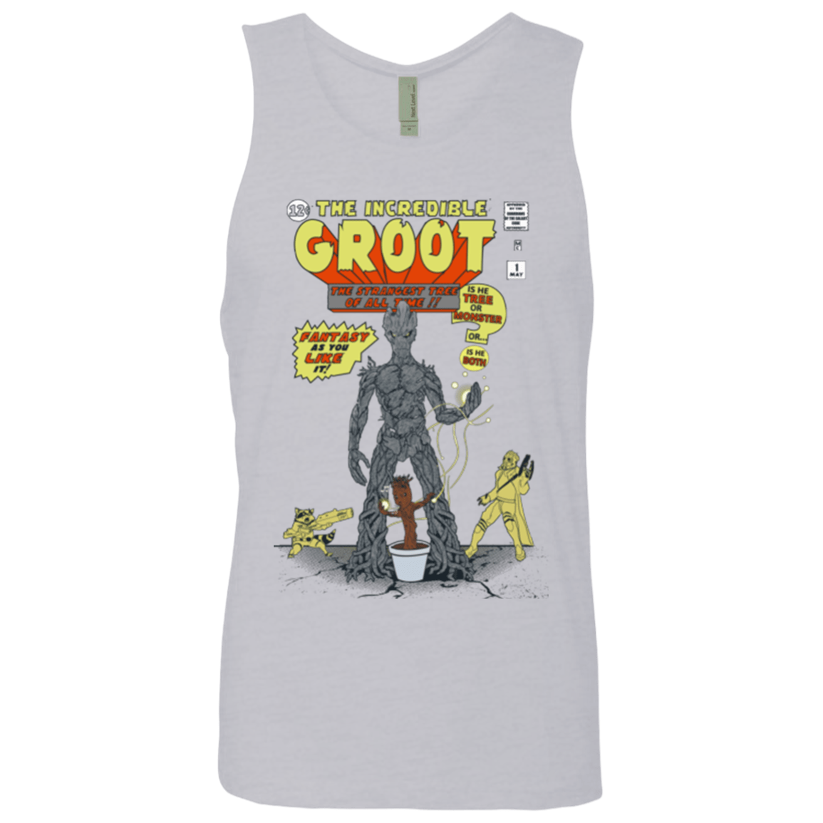 T-Shirts Heather Grey / Small The Incredible Groot Men's Premium Tank Top