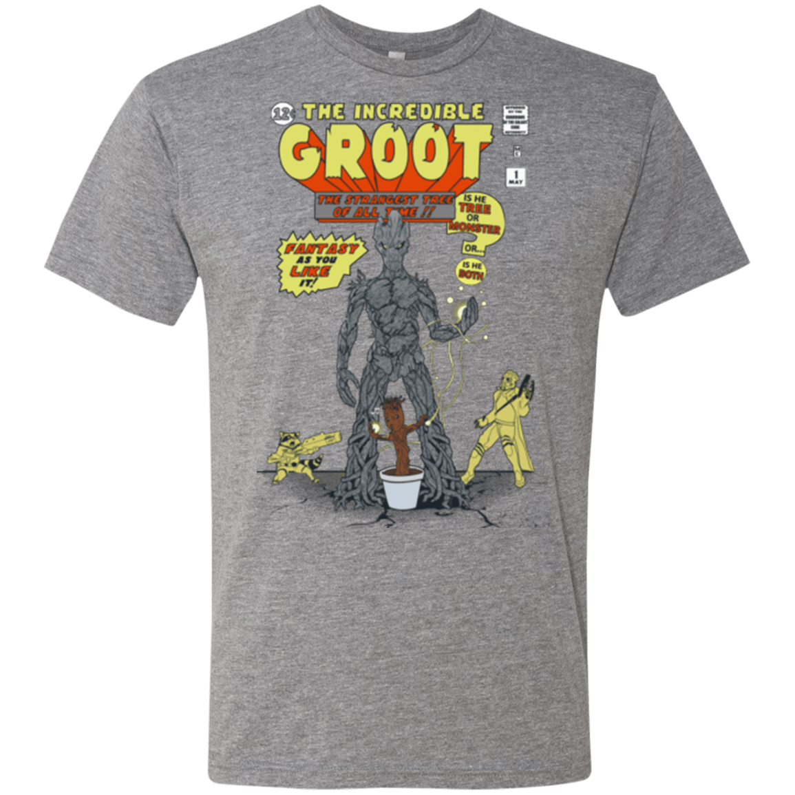 T-Shirts Premium Heather / Small The Incredible Groot Men's Triblend T-Shirt