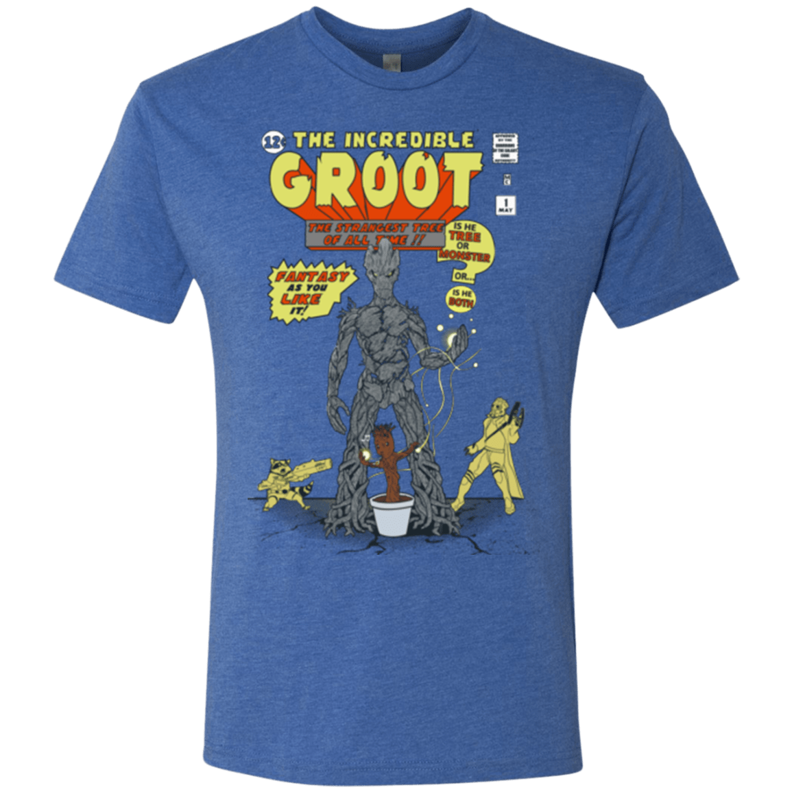 T-Shirts Vintage Royal / Small The Incredible Groot Men's Triblend T-Shirt