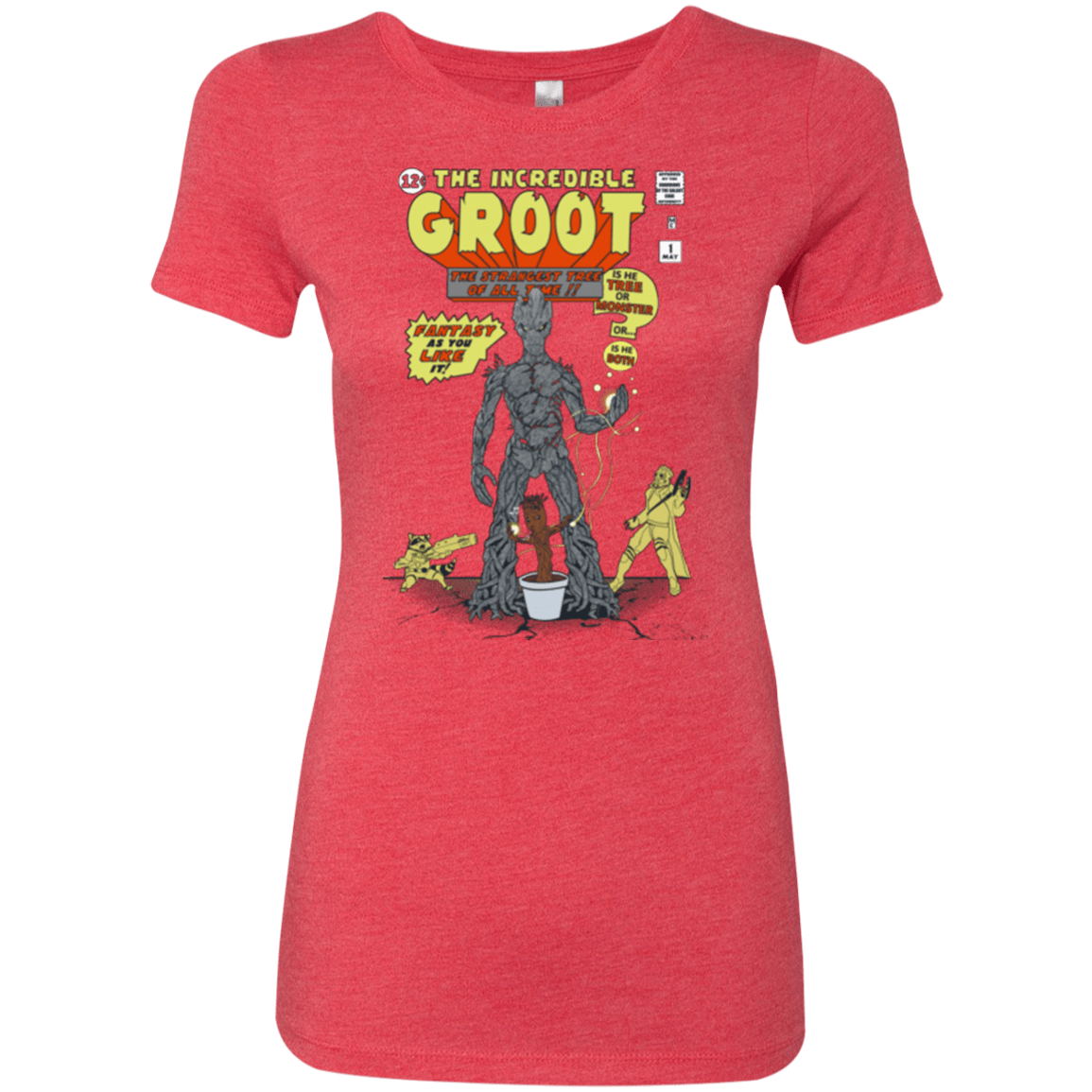 T-Shirts Vintage Red / Small The Incredible Groot Women's Triblend T-Shirt
