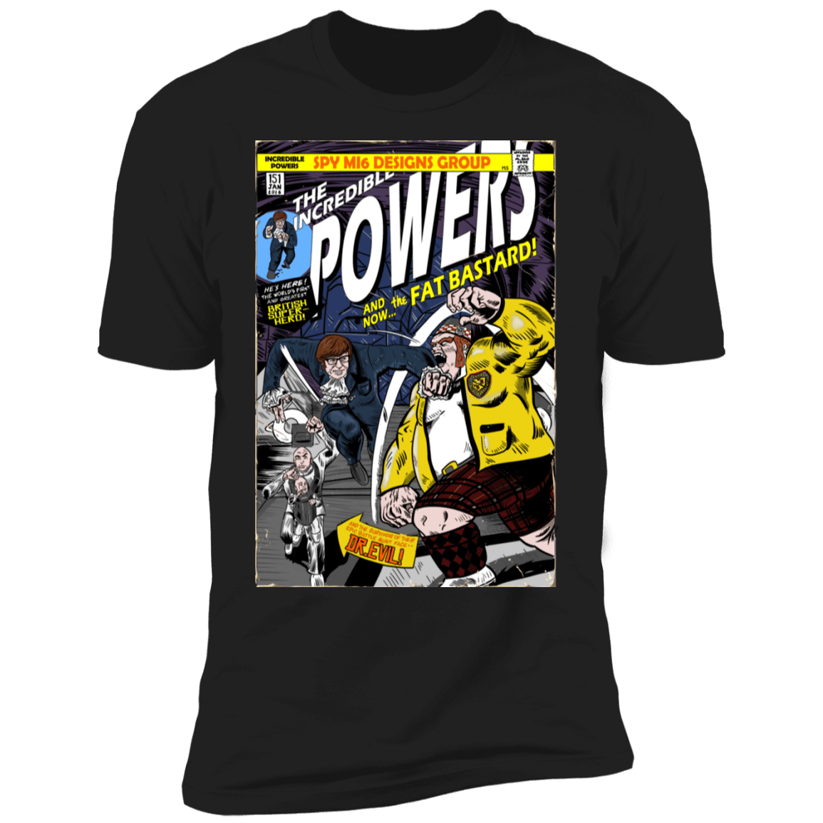 T-Shirts Black / X-Small The Incredible Powers Men's Premium T-Shirt