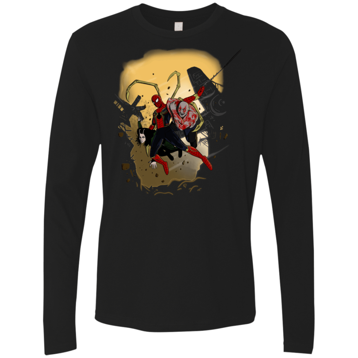 T-Shirts Black / S The Infinity Spiderman Men's Premium Long Sleeve