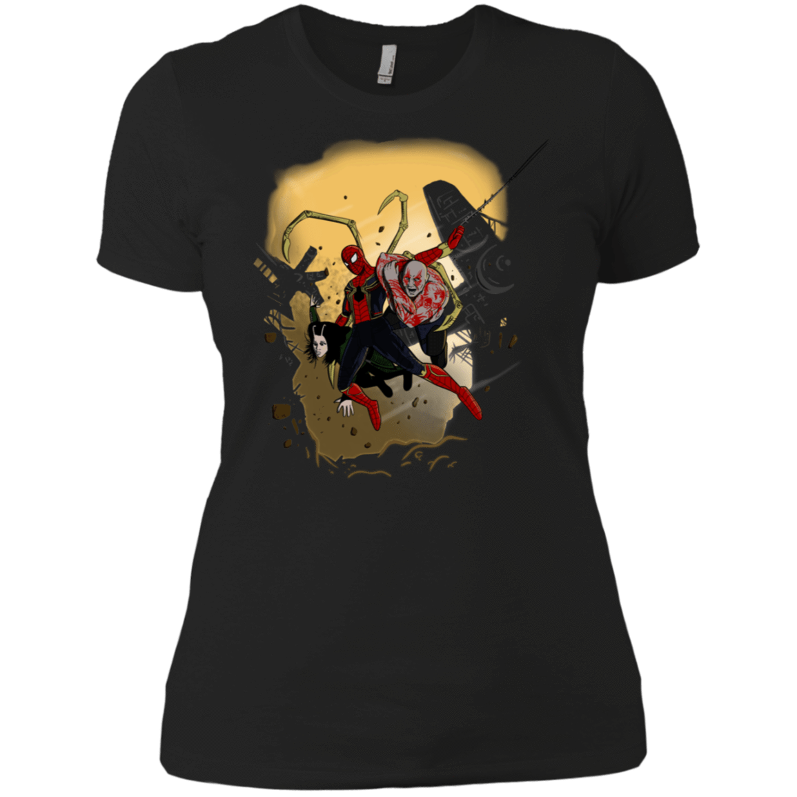 T-Shirts Black / X-Small The Infinity Spiderman Women's Premium T-Shirt