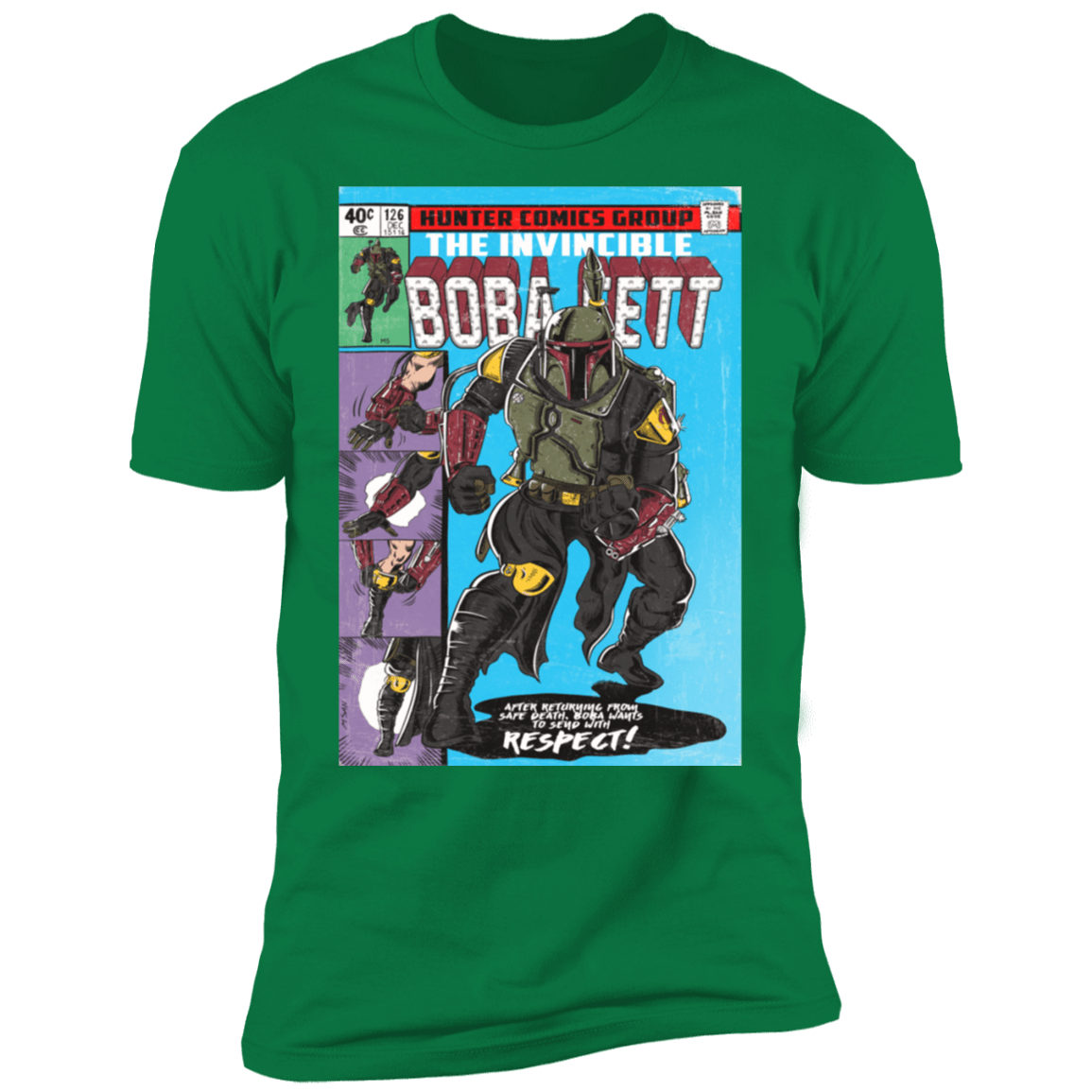 T-Shirts Kelly Green / S The Invincible Bounty Hunter Men's Premium T-Shirt