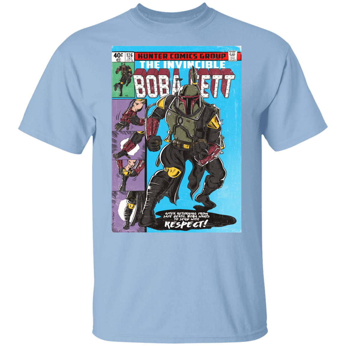 T-Shirts Light Blue / YXS The Invincible Bounty Hunter Youth T-Shirt