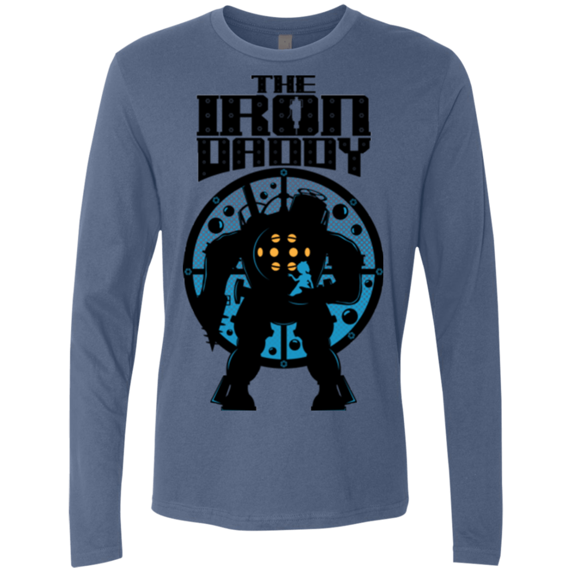 T-Shirts Indigo / Small The Iron Daddy Men's Premium Long Sleeve