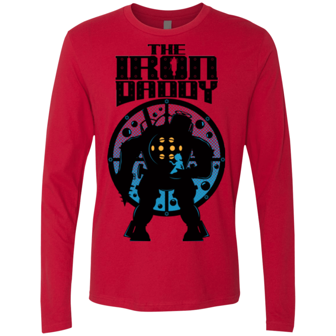 T-Shirts Red / Small The Iron Daddy Men's Premium Long Sleeve