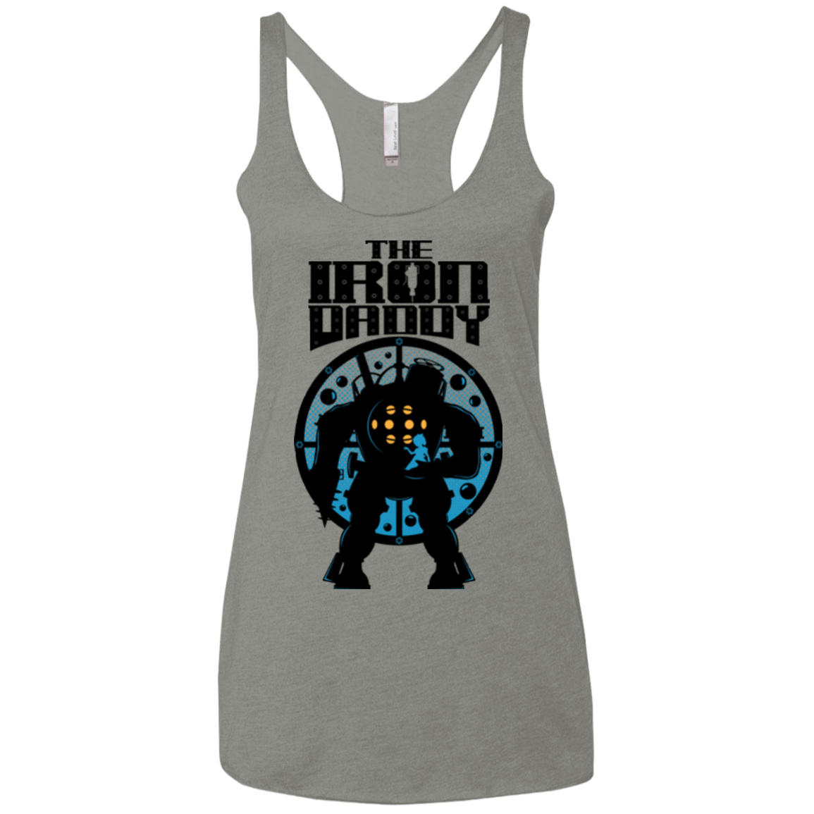 T-Shirts Venetian Grey / X-Small The Iron Daddy Women's Triblend Racerback Tank